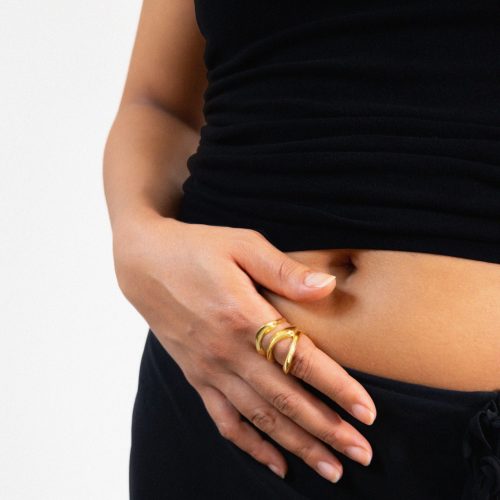 Tendrill Ring / gold plated